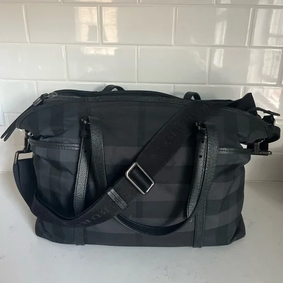 Burberry Graceford Nylon Tonal Check Diaper Bag - Picture 4 of 16